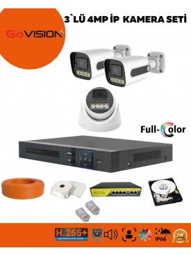2'lİ 4MP 4K ULTRA İP Kamera Seti